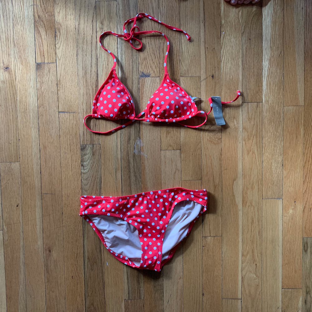 NEW J CREW BIKINI 3 PC (2 BOTTOM STYLES) in S - Picture 5 of 8